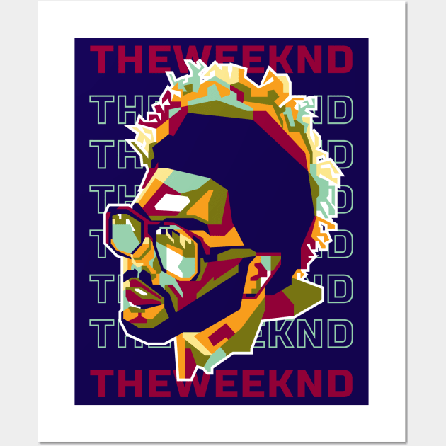 Abstract rapper musician in WPAP Wall Art by smd90